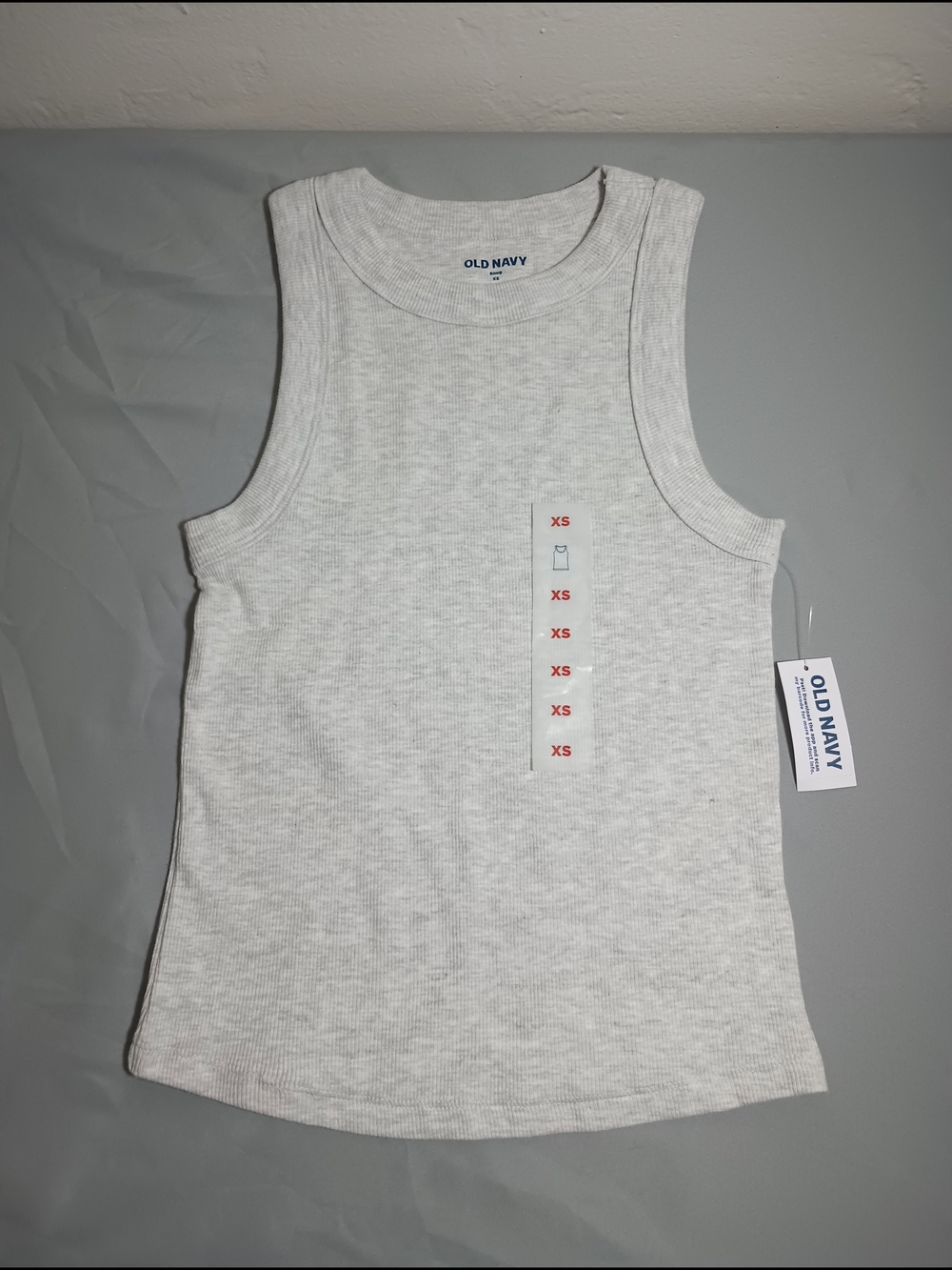Old Navy Women's Gray Snug Ribbed Tank Top